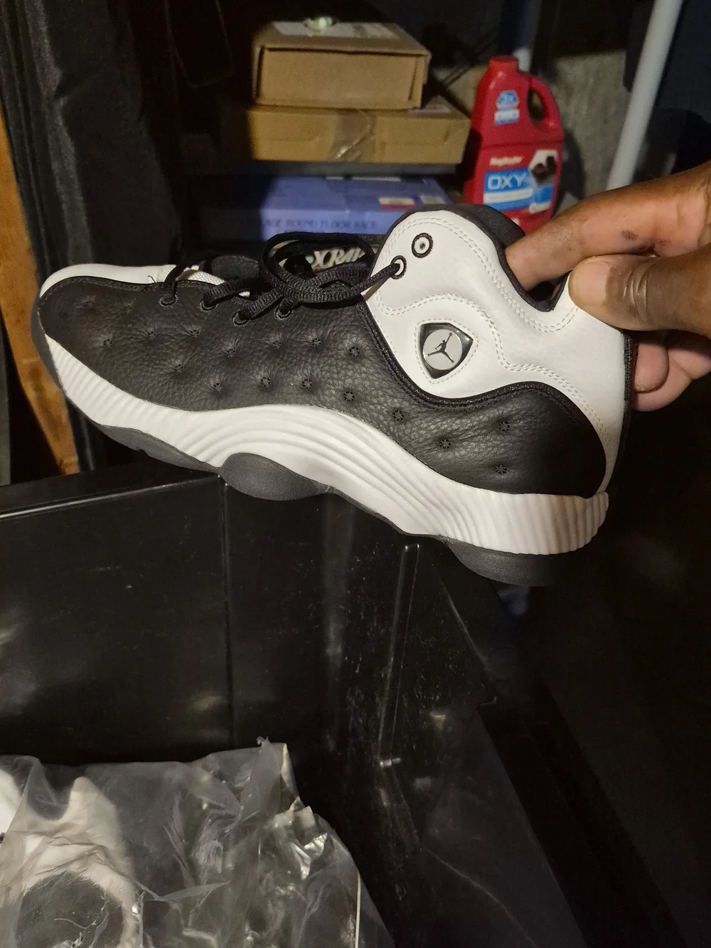 Jordan Low-Top Sneakers in Black and White